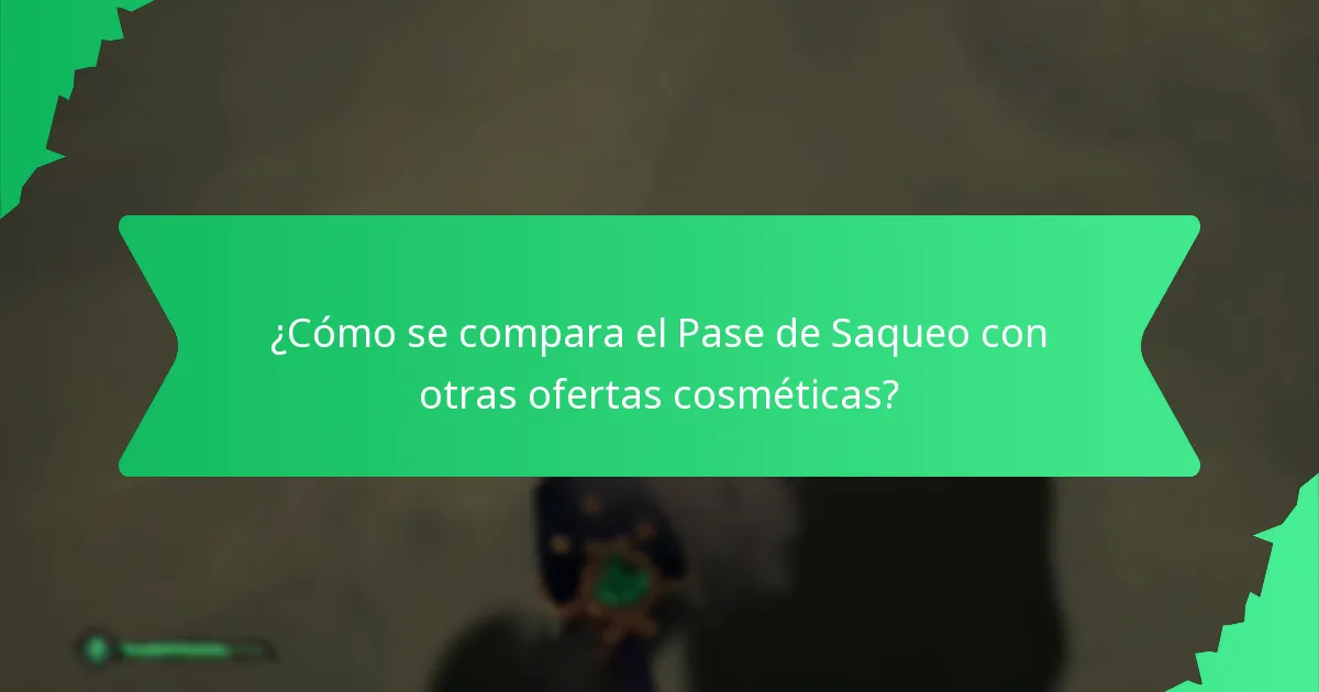 ¿Qué elementos de diseño definen los cosméticos del Pase de Saqueo?