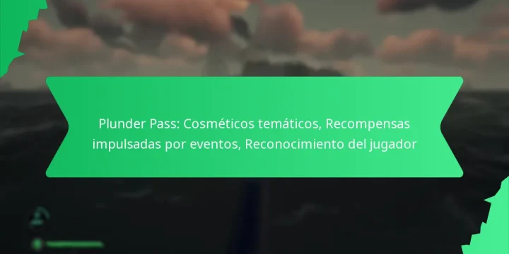 Plunder Pass: Cosméticos temáticos, Recompensas impulsadas por eventos, Reconocimiento del jugador