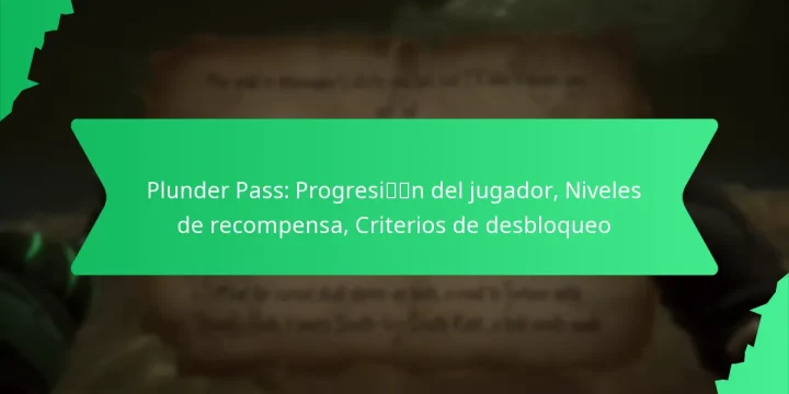 Plunder Pass: Progresión del jugador, Niveles de recompensa, Criterios de desbloqueo