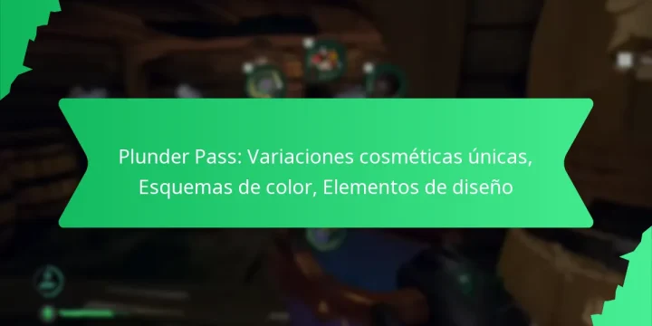 Plunder Pass: Variaciones cosméticas únicas, Esquemas de color, Elementos de diseño