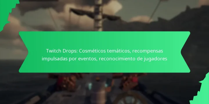 Twitch Drops: Cosméticos temáticos, recompensas impulsadas por eventos, reconocimiento de jugadores