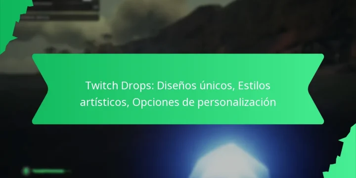 Twitch Drops: Diseños únicos, Estilos artísticos, Opciones de personalización