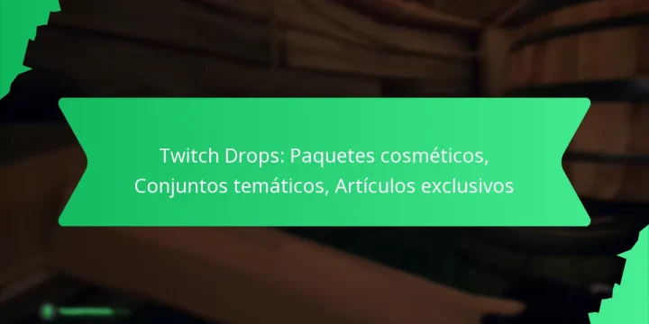 Twitch Drops: Paquetes cosméticos, Conjuntos temáticos, Artículos exclusivos