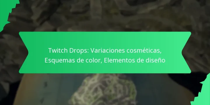 Twitch Drops: Variaciones cosméticas, Esquemas de color, Elementos de diseño
